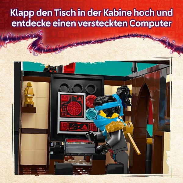 Produktbild: LEGO NINJAGO Der Tempel-Flugsegler - Set mit Spielzeug Schiff - 71848