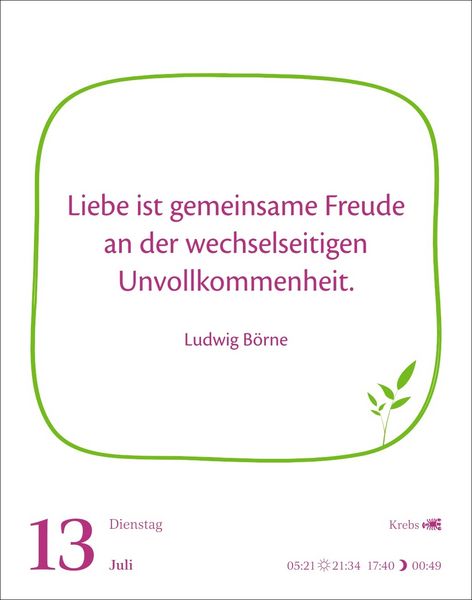 Produktbild: Heute ist dein Tag! Tagesabrei&szlig;kalender 2027 - 313 positive Zitate f&uuml;r 2027