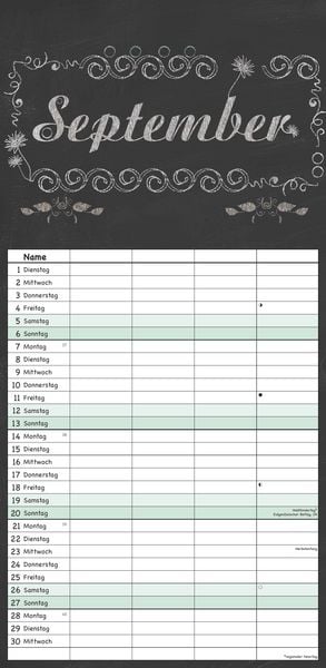 Produktbild: Tafel Timer Familienplaner 2026 - Familienkalender 22x45 cm - 4 Spalten - Kalender mit Ferienterminen und vielen Zusatzinformationen - Wandkalender