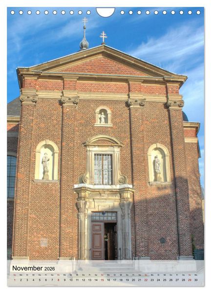 Produktbild: Kirchen in D&uuml;sseldorf (Wandkalender 2026 DIN A4 hoch), CALVENDO Monatskalender