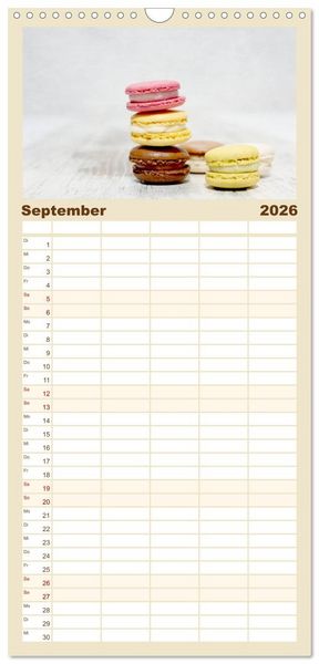 Produktbild: Familienplaner 2026 - Der K&uuml;chenkalender mit 5 Spalten (Wandkalender, 21 x 45 cm) CALVENDO