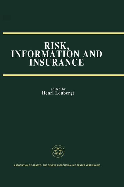 Produktbild: Risk, Information and Insurance