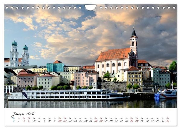 Produktbild: Entlang der Donau, Sehensw&uuml;rdigkeiten von Passau bis Budapest (Wandkalender 2026 DIN A4 quer), CALVENDO Monatskalender