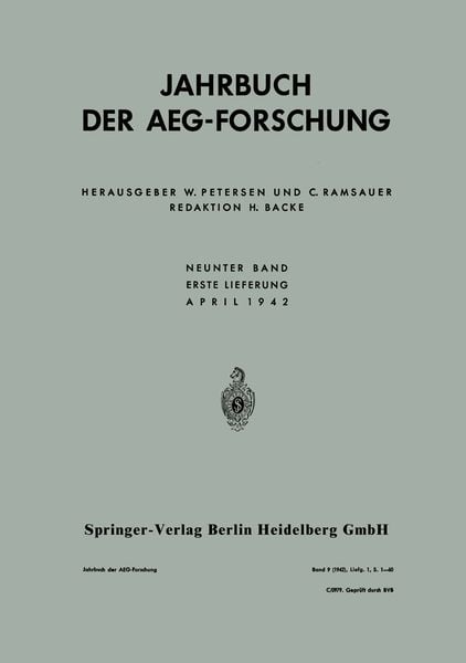 Produktbild: Jahrbuch der AEG-Forschung