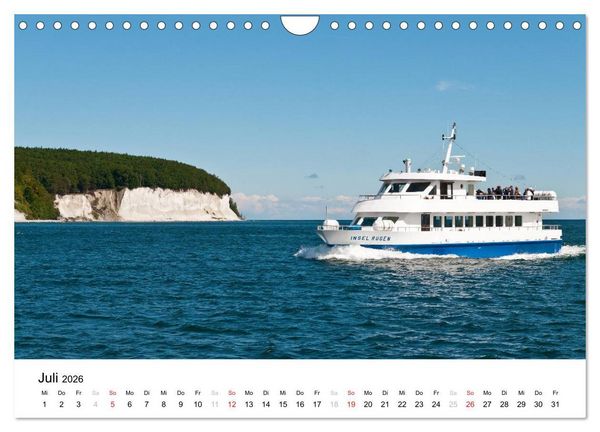 Produktbild: R&uuml;gen und Hiddensee (Wandkalender 2026 DIN A4 quer), CALVENDO Monatskalender
