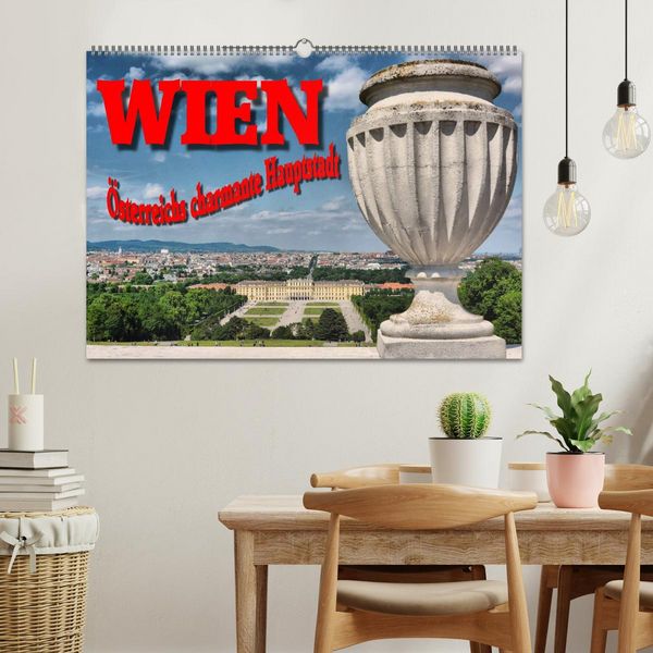 Produktbild: Wien - &Ouml;sterreichs charmante Hauptstadt (Wandkalender 2026 DIN A2 quer), CALVENDO Monatskalender