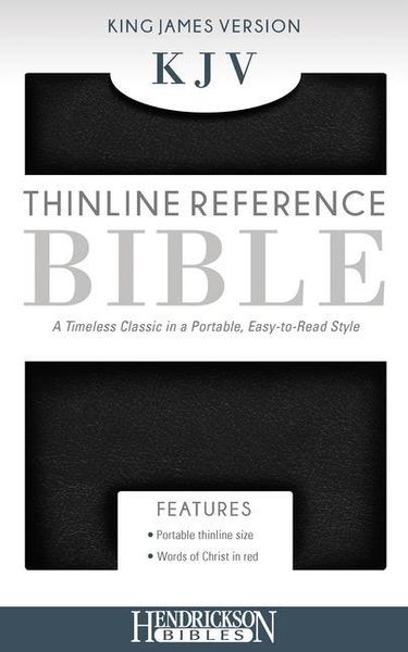 Produktbild: KJV Thinline Reference Bible, Flexisoft (Red Letter, Imitation Leather, Black)