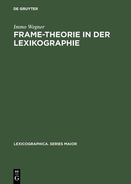 Produktbild: Frame-Theorie in der Lexikographie