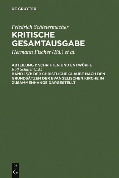 Produktbild: Der christliche Glaube nach den Grunds&auml;tzen der evangelischen Kirche im Zusammenhange dargestellt