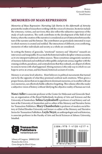 Produktbild: Memories of Mass Repression