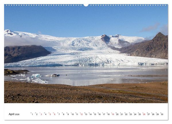 Produktbild: ISLAND Atemberaubende Natur aus Feuer und Eis (Wandkalender 2026 DIN A2 quer), CALVENDO Monatskalender