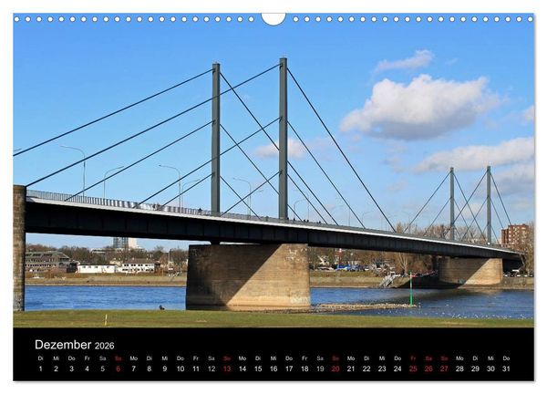 Produktbild: Von Ufer zu Ufer, Wege &uuml;ber den Rhein in D&uuml;sseldorf (Wandkalender 2026 DIN A3 quer), CALVENDO Monatskalender