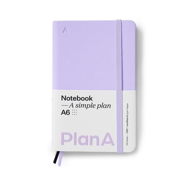 Produktbild: Notizbuch A6 Hardcover Punktiert Mauve Purple