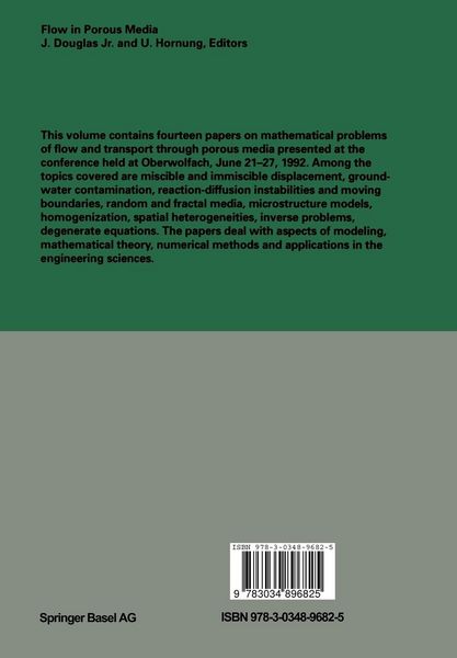 Produktbild: Flow in Porous Media