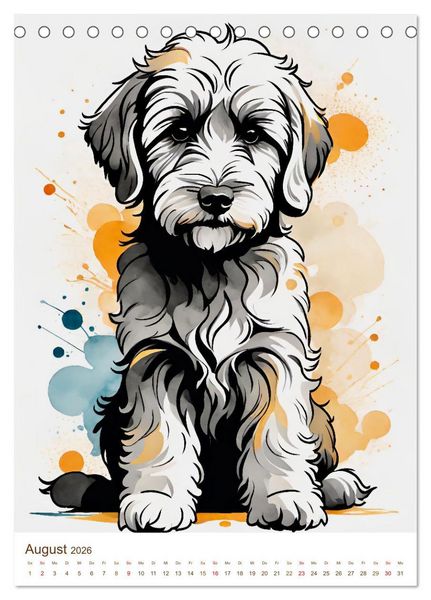 Produktbild: Der Labradoodle (Tischkalender 2026 DIN A5 hoch), CALVENDO Monatskalender