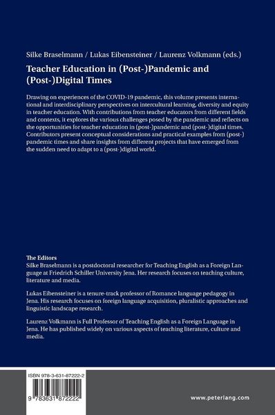 Produktbild: Teacher Education in (Post-)Pandemic and (Post-)Digital Times