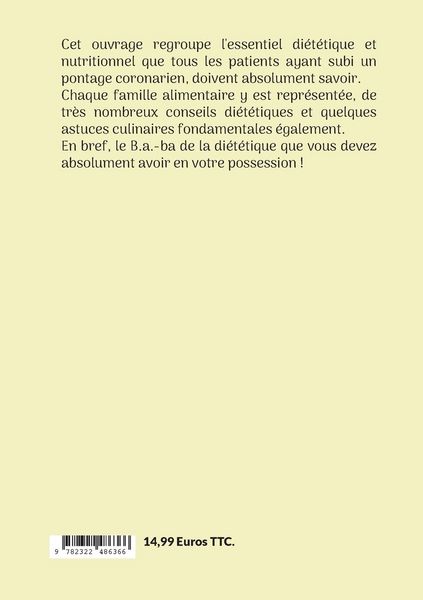 Produktbild: Le b.a.-ba de la di&eacute;t&eacute;tique apr&egrave;s un pontage coronarien.