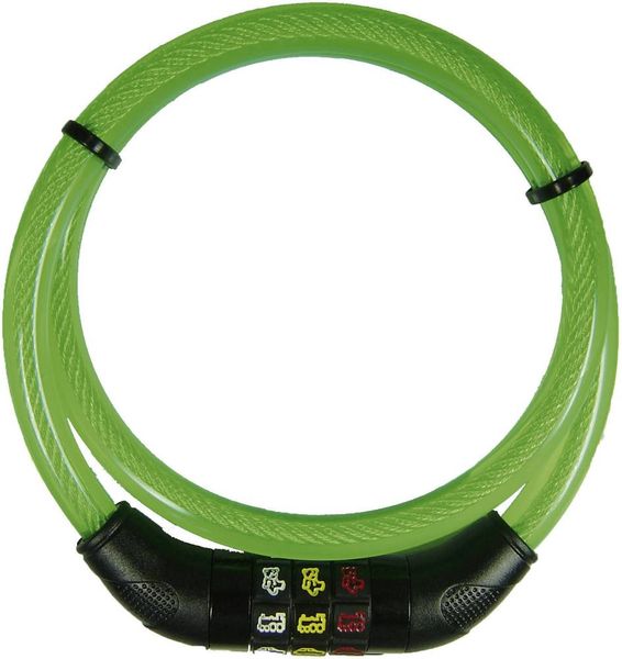 Security Plus CSL80grün Kabelschloss Grün Zahlenschloss mit Symbolen