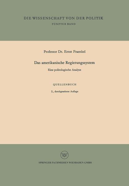 Produktbild: Das amerikanische Regierungssystem