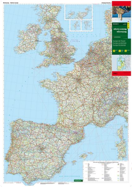 Produktbild: freytag & berndt Stra&szlig;enkarte Westeuropa 1:2 Mio.
