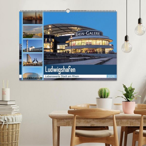 Produktbild: Ludwigshafen - Lebenswerte Stadt am Rhein (Wandkalender 2026 DIN A2 quer), CALVENDO Monatskalender