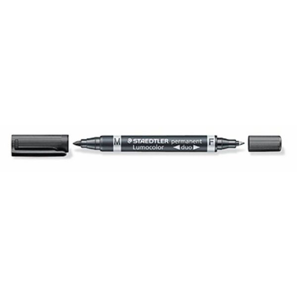 Produktbild: Zweispitzmarker Lumocolor perm schw