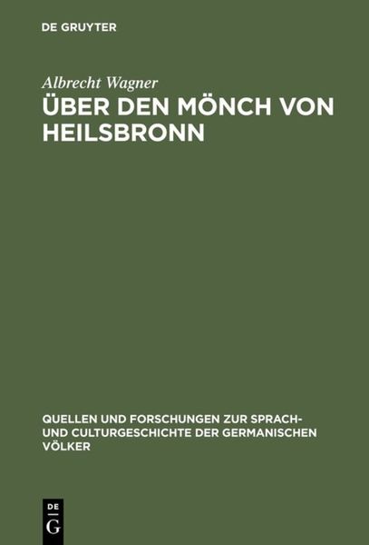 Produktbild: &Uuml;ber den M&ouml;nch von Heilsbronn