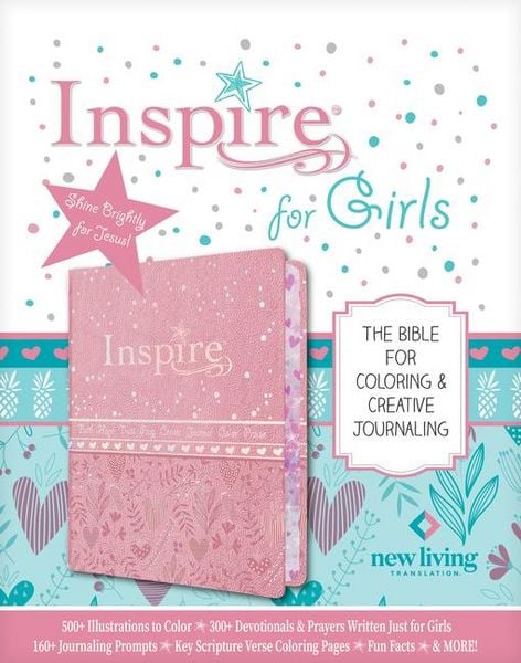 Produktbild: Inspire Bible for Girls NLT (Leatherlike, Pink)