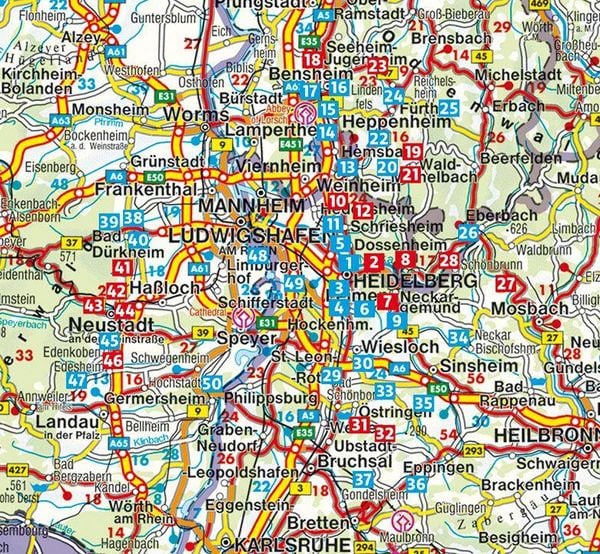 Produktbild: ROTHER Wanderf&uuml;hrer Rhein-Neckar