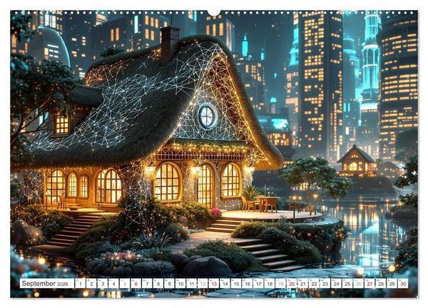 Produktbild: Futuristisches Landleben (Wandkalender 2026 DIN A2 quer), CALVENDO Monatskalender