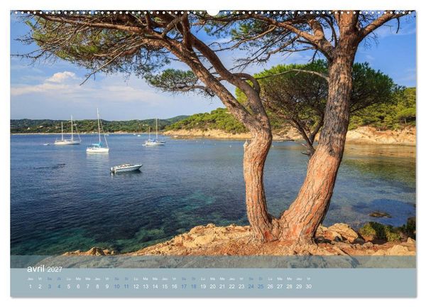 Produktbild: Littoral de la C&ocirc;te d'Azur (Calendrier mural haut de gamme 2027 DIN A2 vertical), CALVENDO calendrier mensuel