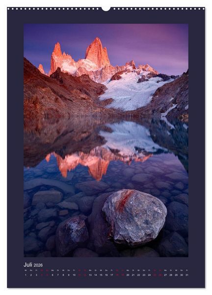Produktbild: Patagonien: Sehnsuchtsziel am Ende der Welt (Wandkalender 2026 DIN A2 hoch), CALVENDO Monatskalender