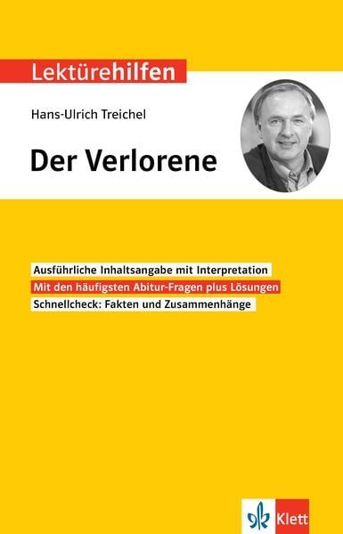 Produktbild: Klett Lekt&uuml;rehilfen Hans-Ulrich Treichel, Der Verlorene