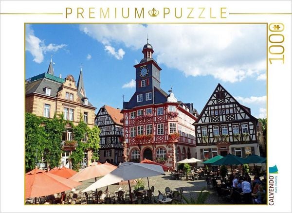 Produktbild: CALVENDO Puzzle Der Marktplatz in Heppenheim an der Bergstra&szlig;e | 1000 Teile Lege-Gr&ouml;&szlig;e 64x48cm Foto-Puzzle f&uuml;r gl&uuml;ckliche Stunden