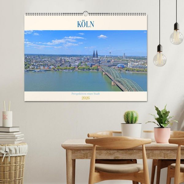 Produktbild: K&ouml;ln Perspektiven einer Stadt (Wandkalender 2026 DIN A2 quer), CALVENDO Monatskalender