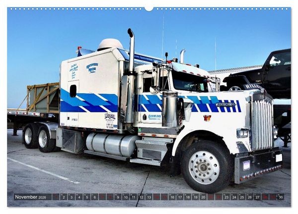 Produktbild: Amerikanische Lastwagen - Trucks (hochwertiger Premium Wandkalender 2026 DIN A2 quer), Kunstdruck in Hochglanz