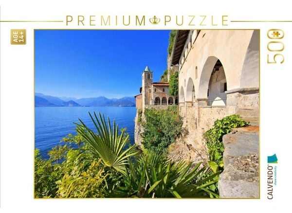 CALVENDO Puzzle Santa Caterina del Sasso | 500 Teile Lege-Größe 48 × 36 cm Foto-Puzzle für Erwachsene