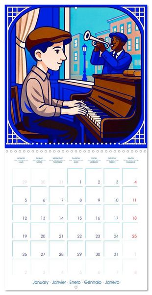 Produktbild: George Gershwin (Wall Calendar 2026 12 &times; 12 Inch) CALVENDO 12 Month Wall Calendar