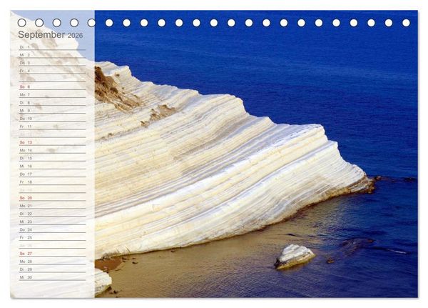 Produktbild: Die sch&ouml;nsten K&uuml;sten Italiens (Tischkalender 2026 DIN A5 quer), CALVENDO Monatskalender