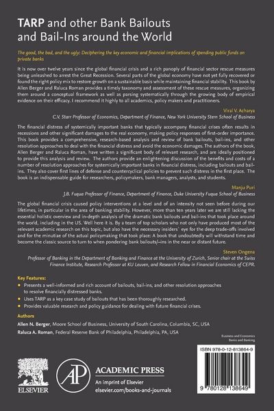 Produktbild: TARP and other Bank Bailouts and Bail-Ins around the World