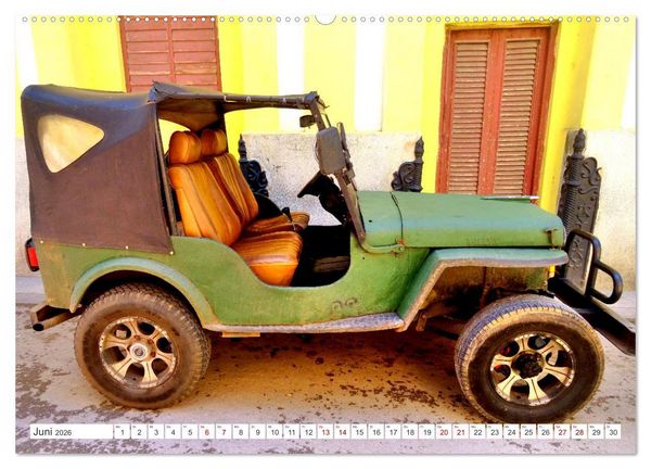 Produktbild: Willys Jeep - Eine amerikanische Legende auf Kuba (Wandkalender 2026 DIN A2 quer), CALVENDO Monatskalender