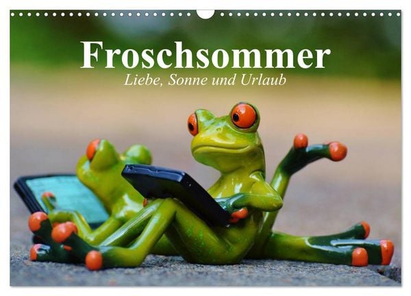 Produktbild: Froschsommer. Liebe, Sonne und Urlaub (Wandkalender 2026 DIN A3 quer), CALVENDO Monatskalender