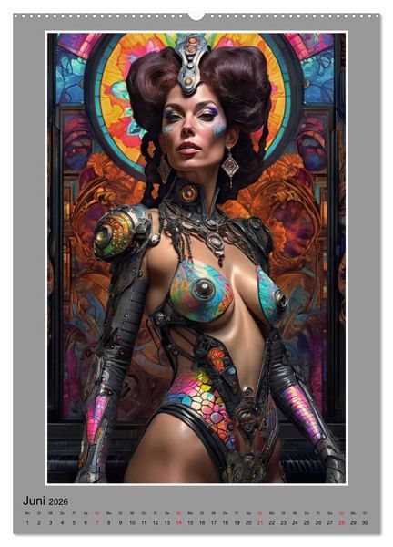 Produktbild: Elegante Cyborgs (Wandkalender 2026 DIN A2 hoch), CALVENDO Monatskalender