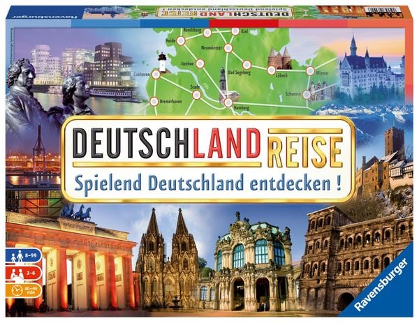Produktbild: Deutschlandreise - Gesellschaftsspiel & Brettspiel ab 8 Jahre