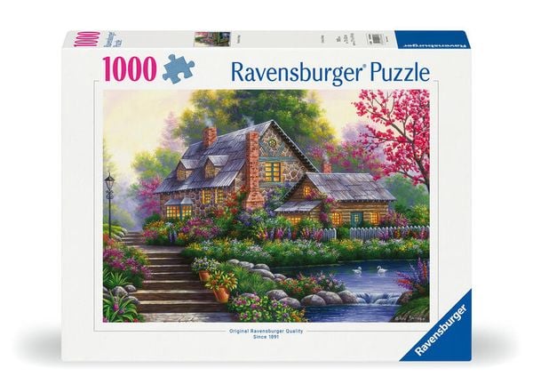 Produktbild: Erwachsenenpuzzle 1000 Teile - Romantisches Cottage