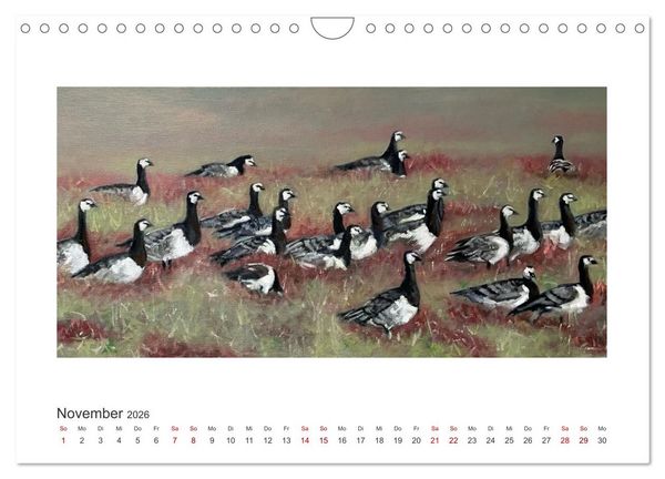 Produktbild: Auf leichten Schwingen - Zugv&ouml;gel (Wandkalender 2026 DIN A4 quer), CALVENDO Monatskalender