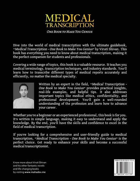 Produktbild: Medical Transcription - One Book To Make You Genius