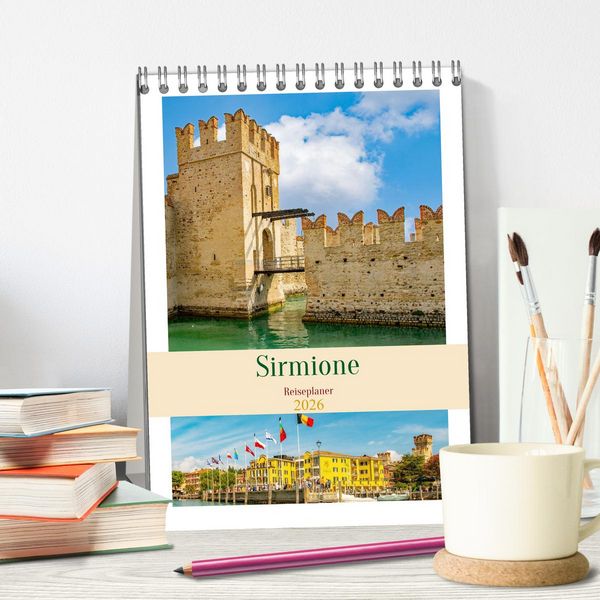 Produktbild: Sirmione - Reiseplaner (Tischkalender 2026 DIN A5 hoch), CALVENDO Monatskalender