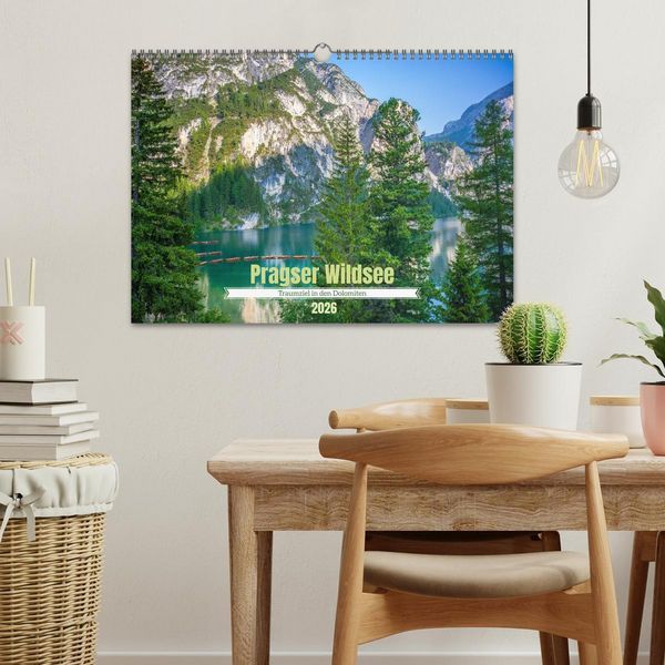 Produktbild: Pragser Wildsee - Traumziel in den Dolomiten (Wandkalender 2026 DIN A3 quer), CALVENDO Monatskalender