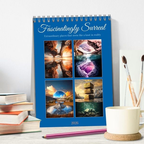 Produktbild: Fascinatingly Surreal (Desk Calendar 2026 DIN A5 portrait), CALVENDO 12 Month DeskCalendar